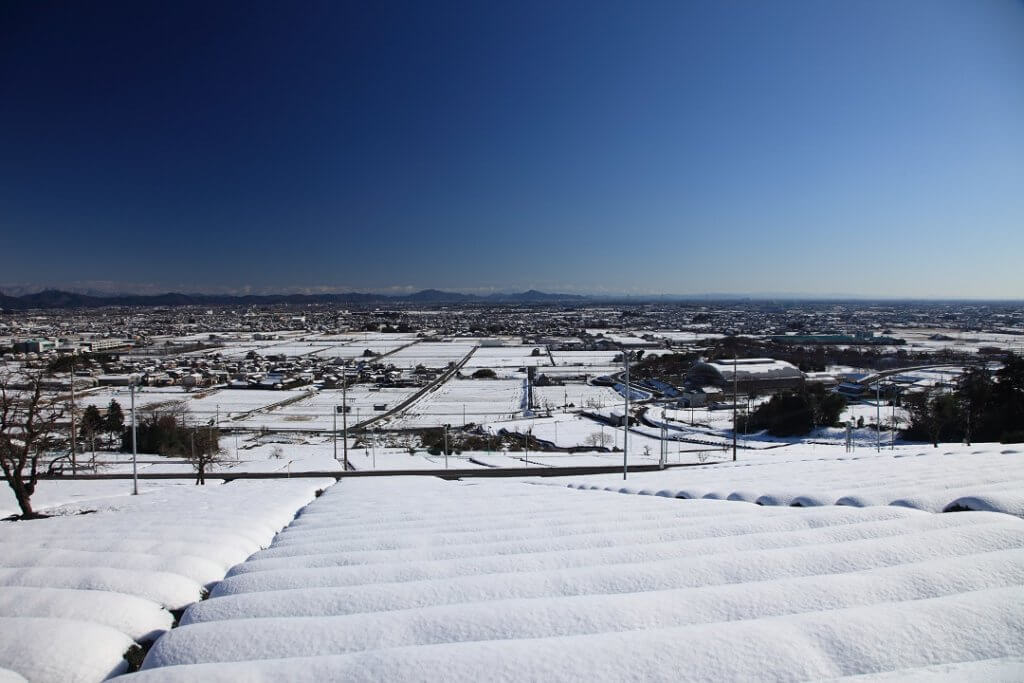 池田町の雪景色